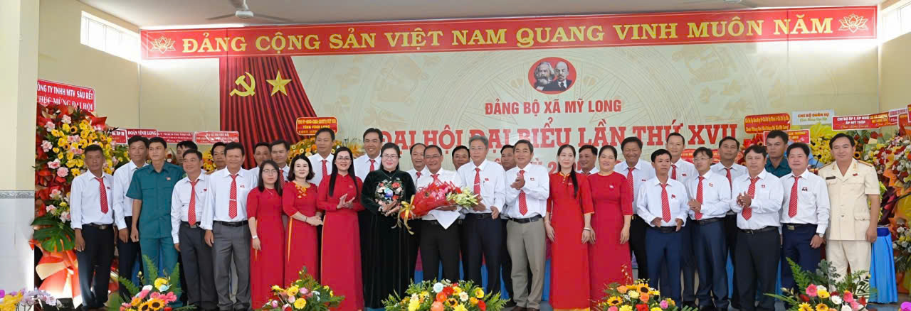 Đảng bộ xã Mỹ Long tổ chức Đại hội đại biểu lần thứ XVII, nhiệm kỳ 2025 - 2030. 