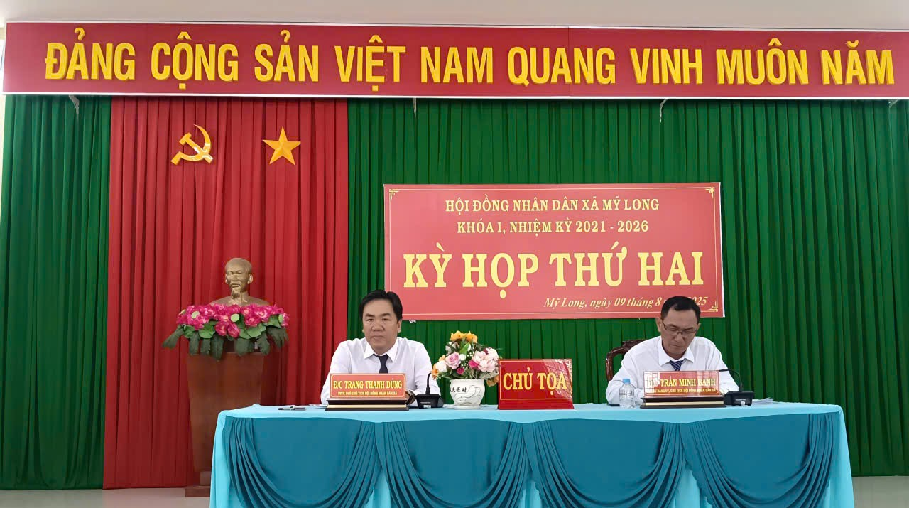 Hội đồng Nhân dân xã Mỹ Long tổ chức kỳ họp thứ hai, Khoá I, Nhiệm kỳ 2021 – 2026.