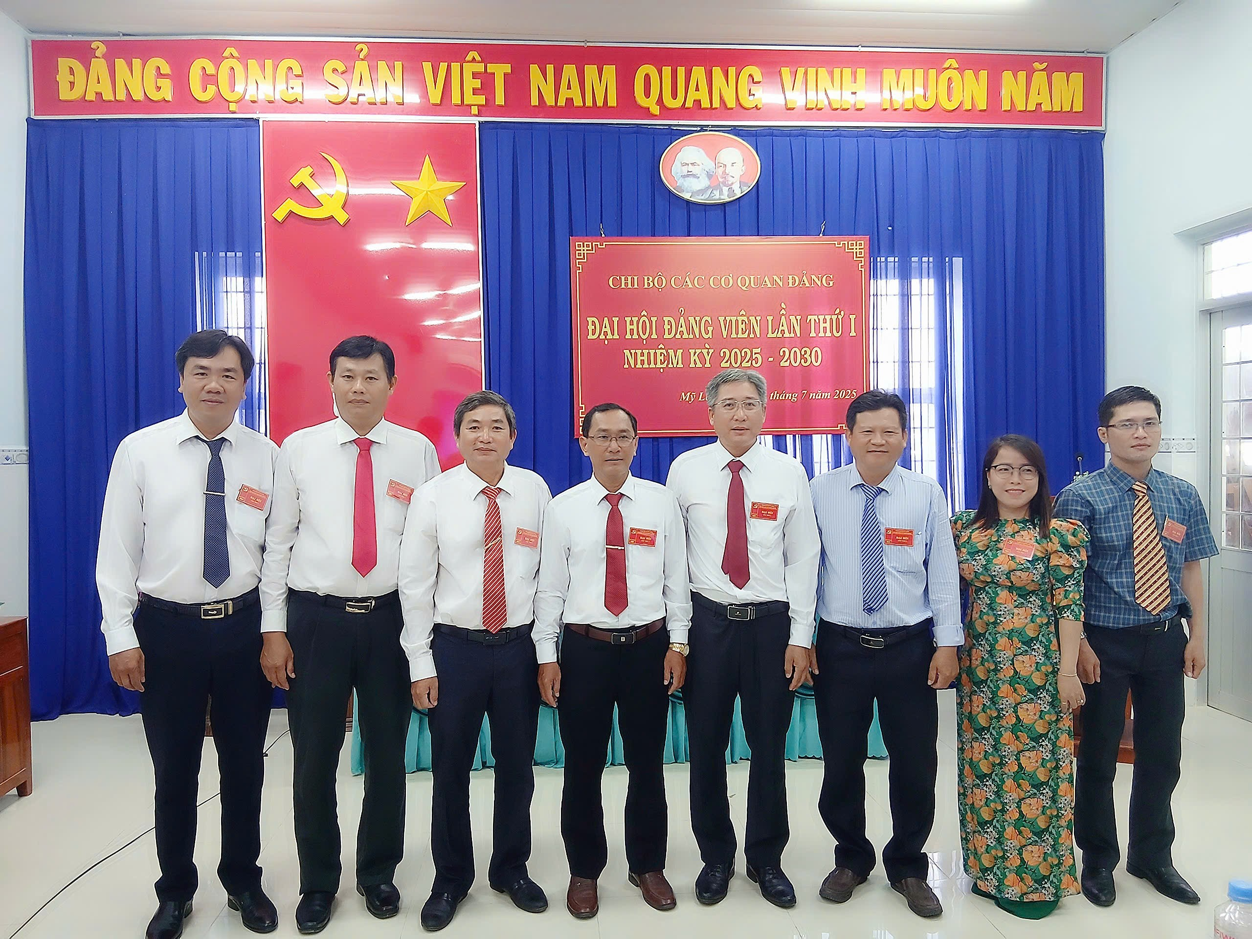 Đại hội Chi bộ Các cơ quan Đảng xã Mỹ Long lần thứ nhất I, nhiệm kỳ 2025 – 2030