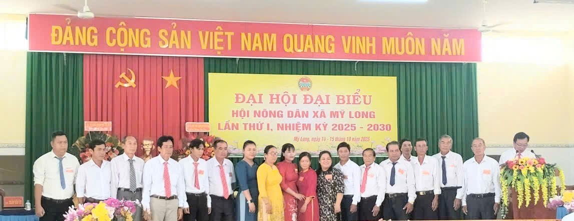 Đại hội đại biểu Hội Nông dân xã Mỹ Long lần thứ I, nhiệm kỳ 2025-2030