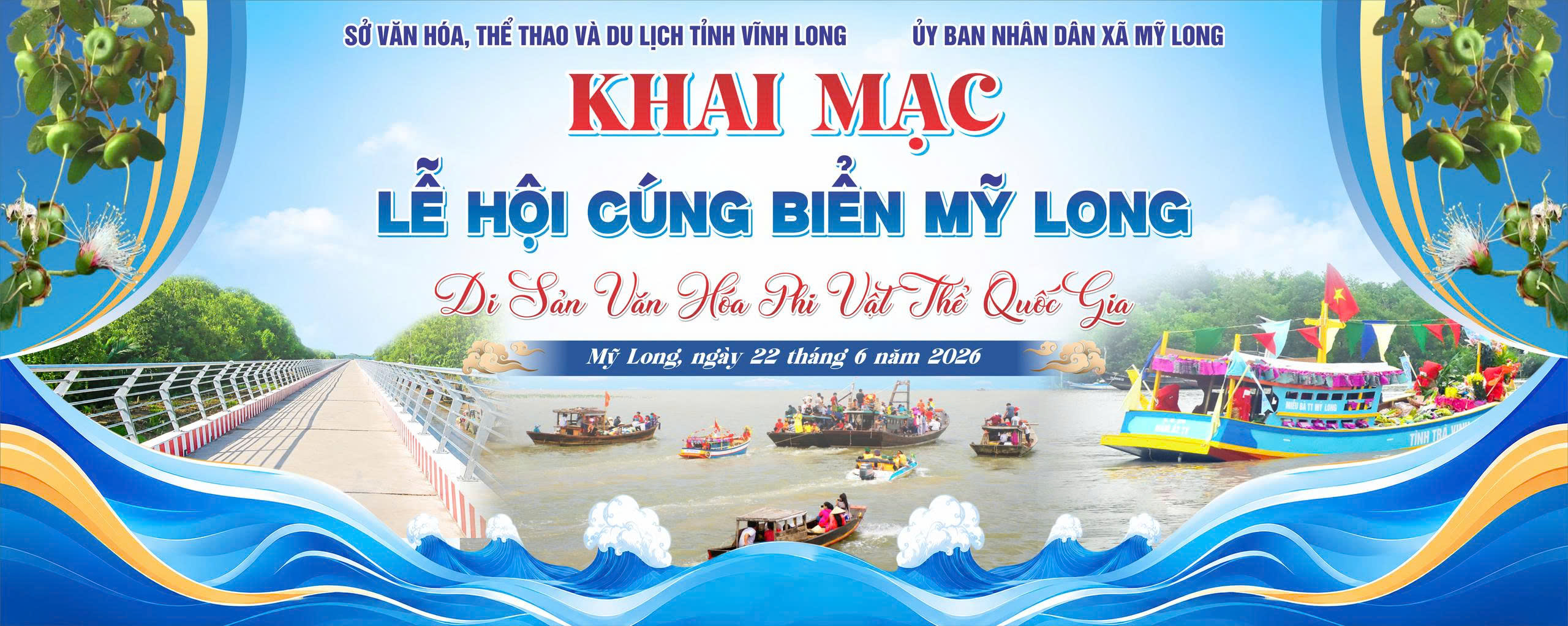 THÔNG BÁO CHƯƠNG TRÌNH LỄ HỘI CÚNG BIỂN MỸ LONG NĂM 2026