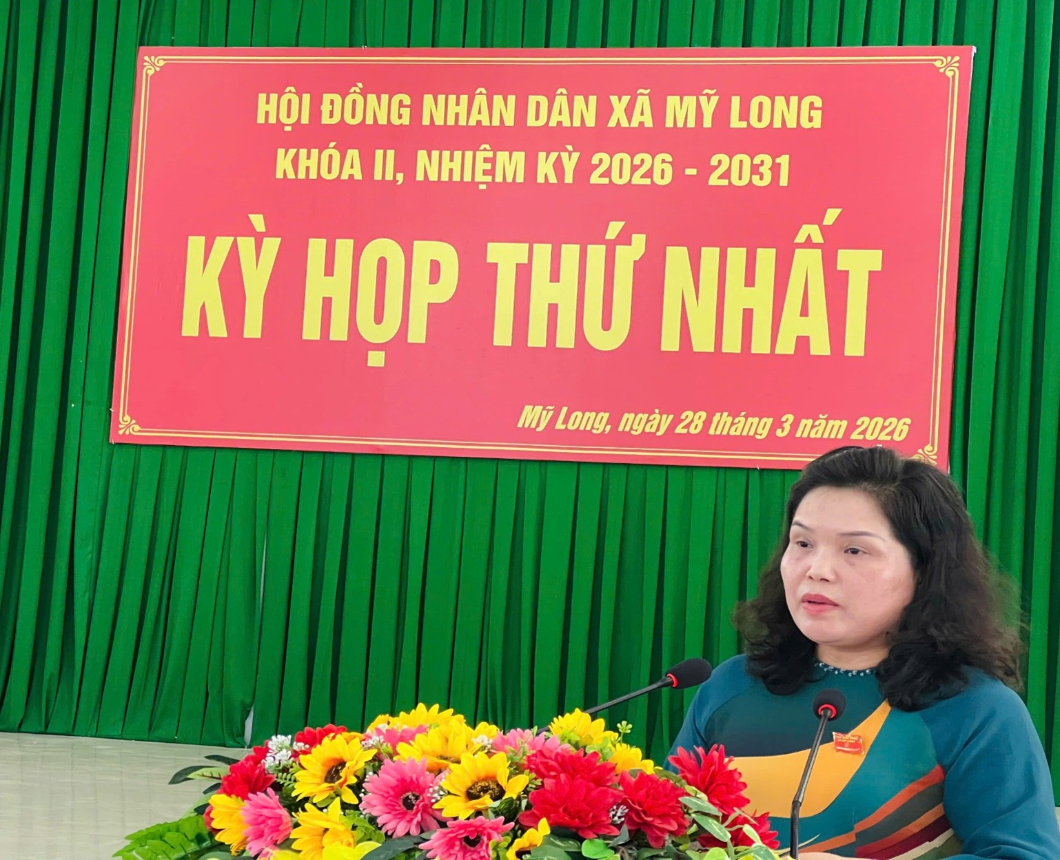 KỲ HỌP THỨ NHẤT HĐND XÃ MỸ LONG KHÓA II, NHIỆM KỲ 2026 - 2031 THÀNH CÔNG TỐT ĐẸP