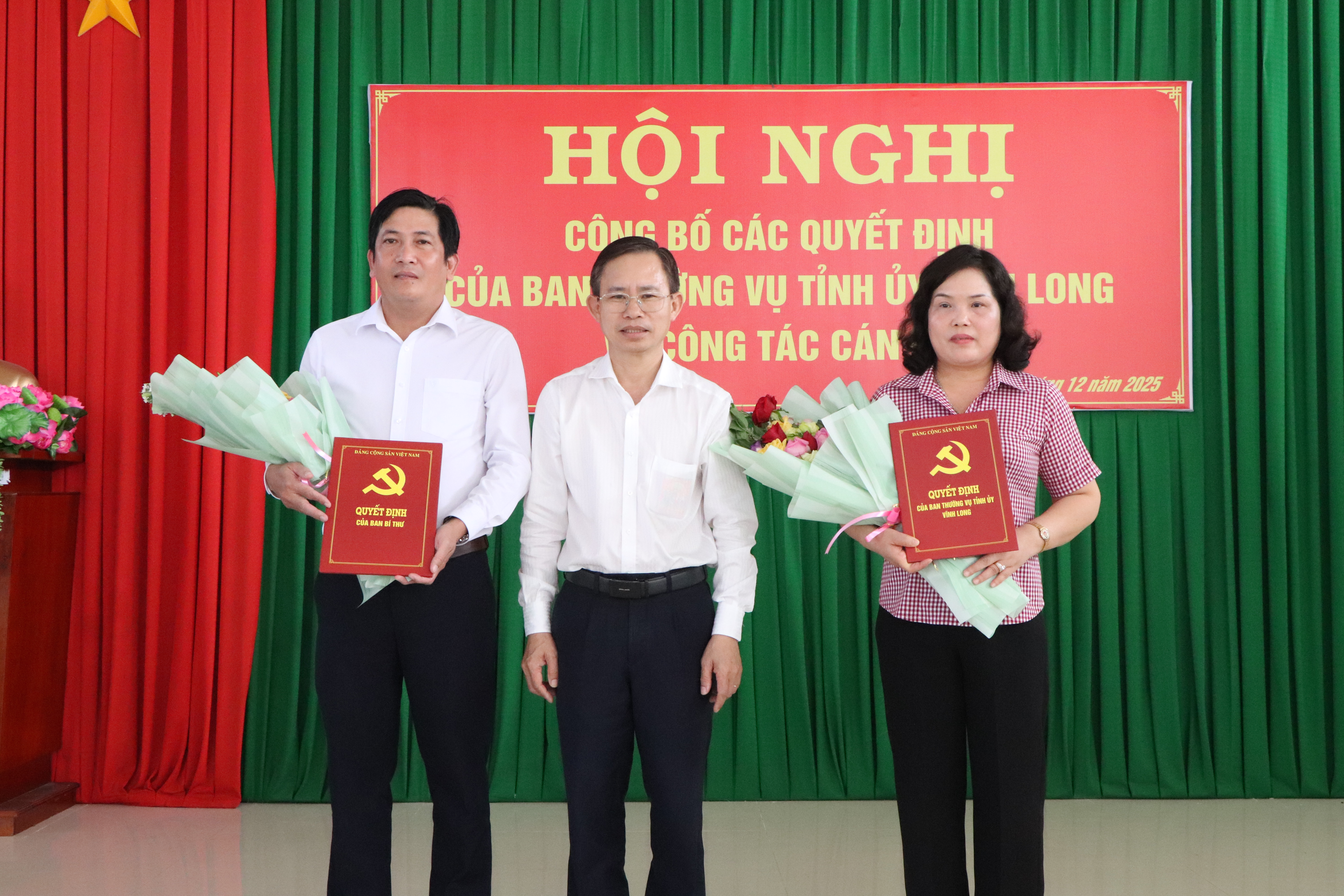 Xã Mỹ Long tổ chức hội nghị công bố các quyết định của Ban Thường vụ Tỉnh ủy Vĩnh Long